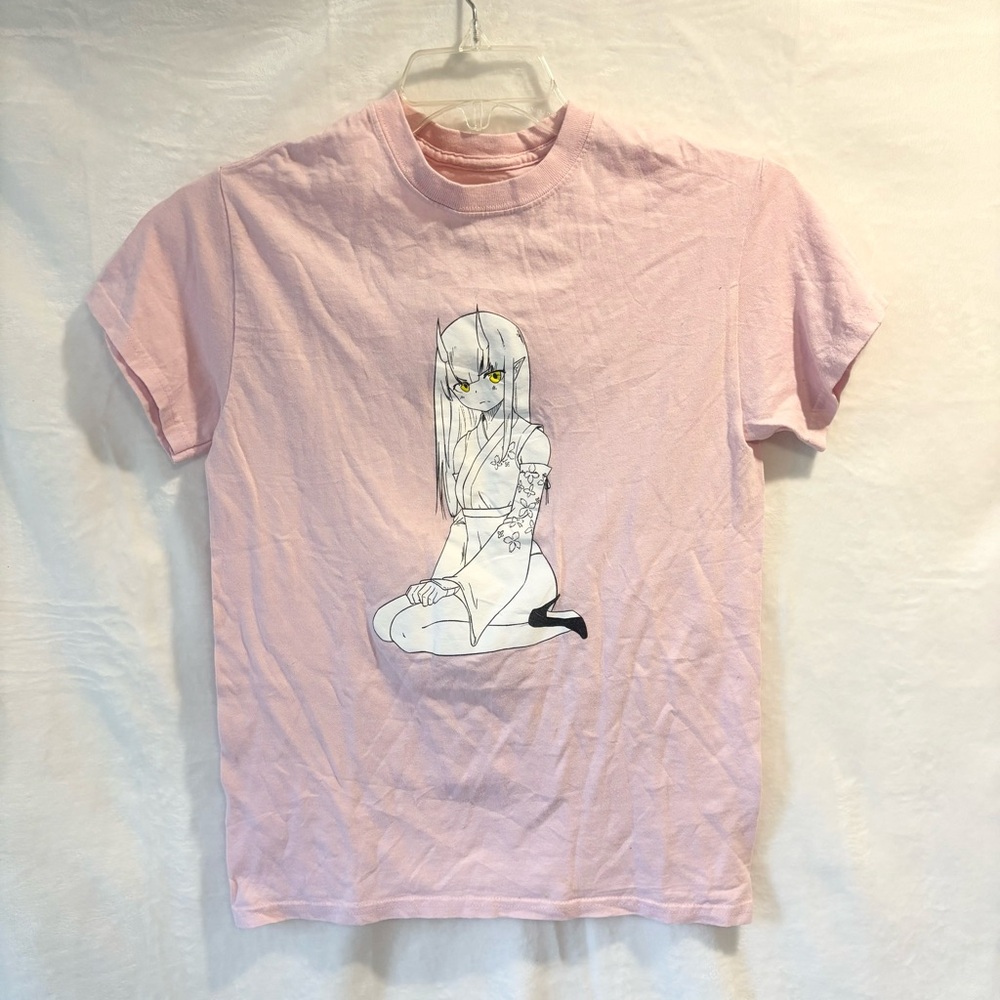 LEND COMPLEX Pink Anime Demon Girl Graphic Tee Size S – Spencer’s 2021